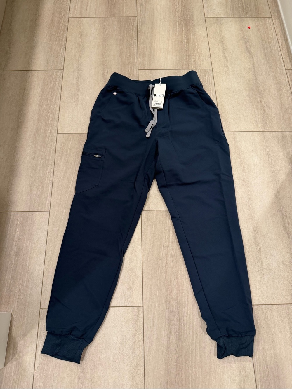 FIGS Slate Blue Drawstring Scrub Joggers